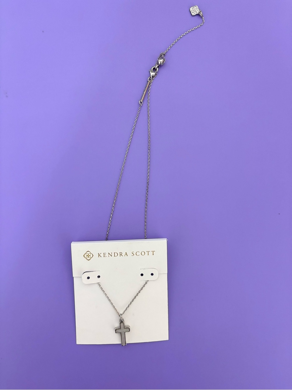 Kendra Scott Silver Cross Necklace